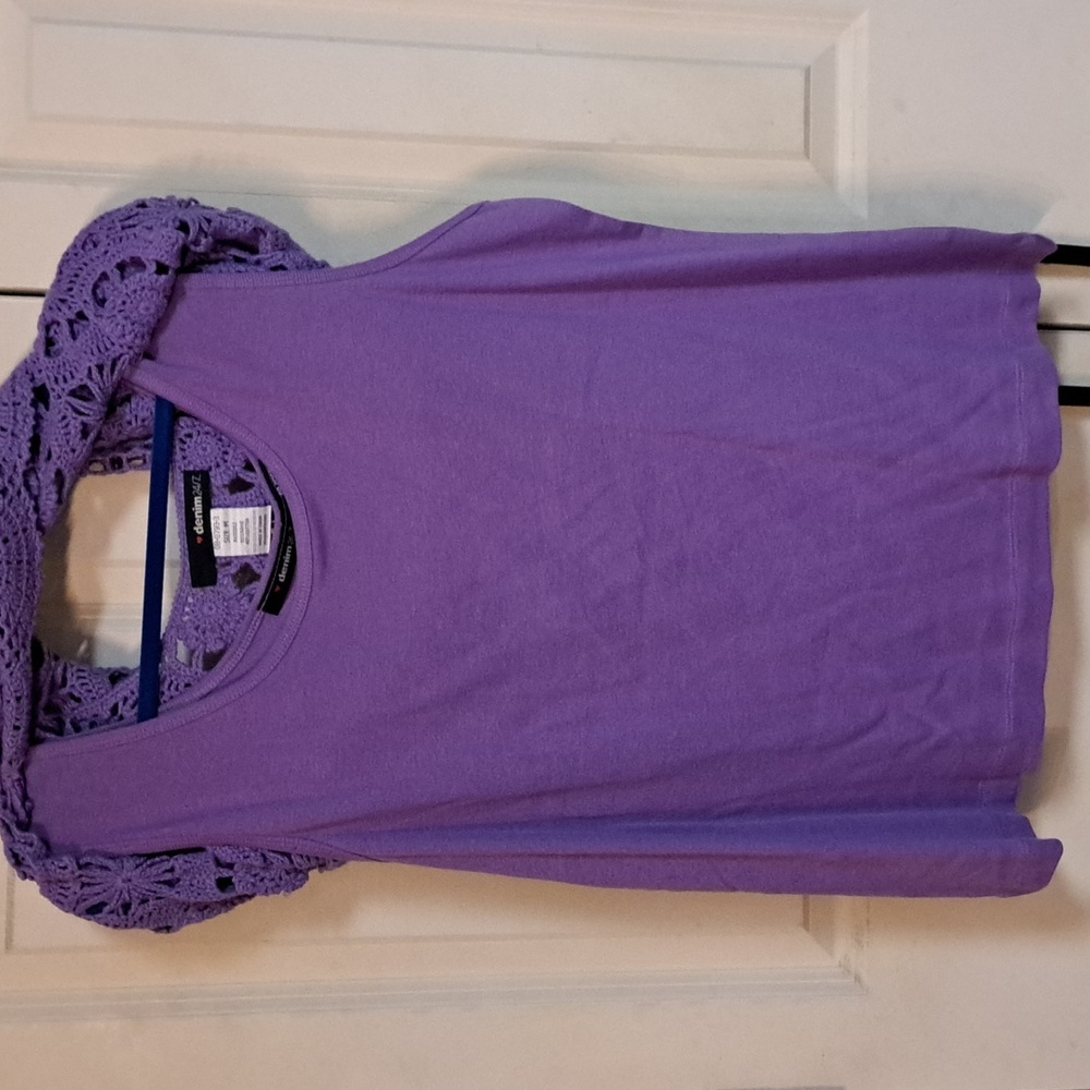 Purple Crochet Women Top - Picture 3 of 3